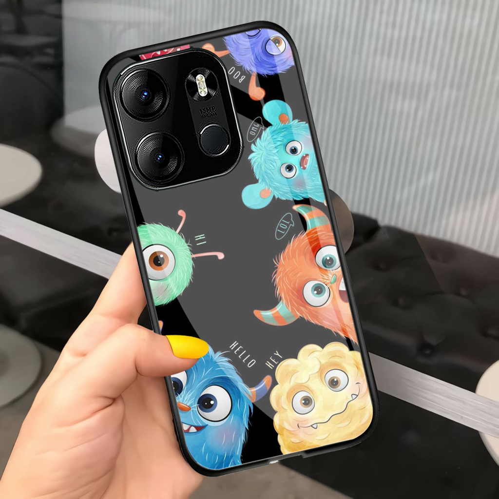 (GC 137) Softcase Kaca Tecno Spark GO 2023 - Kesing hp Tecno Spark GO 2023 - Case Cantik Tecno Spark