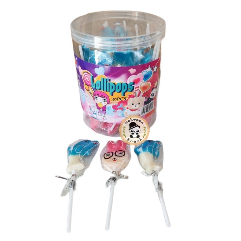 PENGUIN LUMBA KELINCI LOLIPOP TOPLES ISI 30