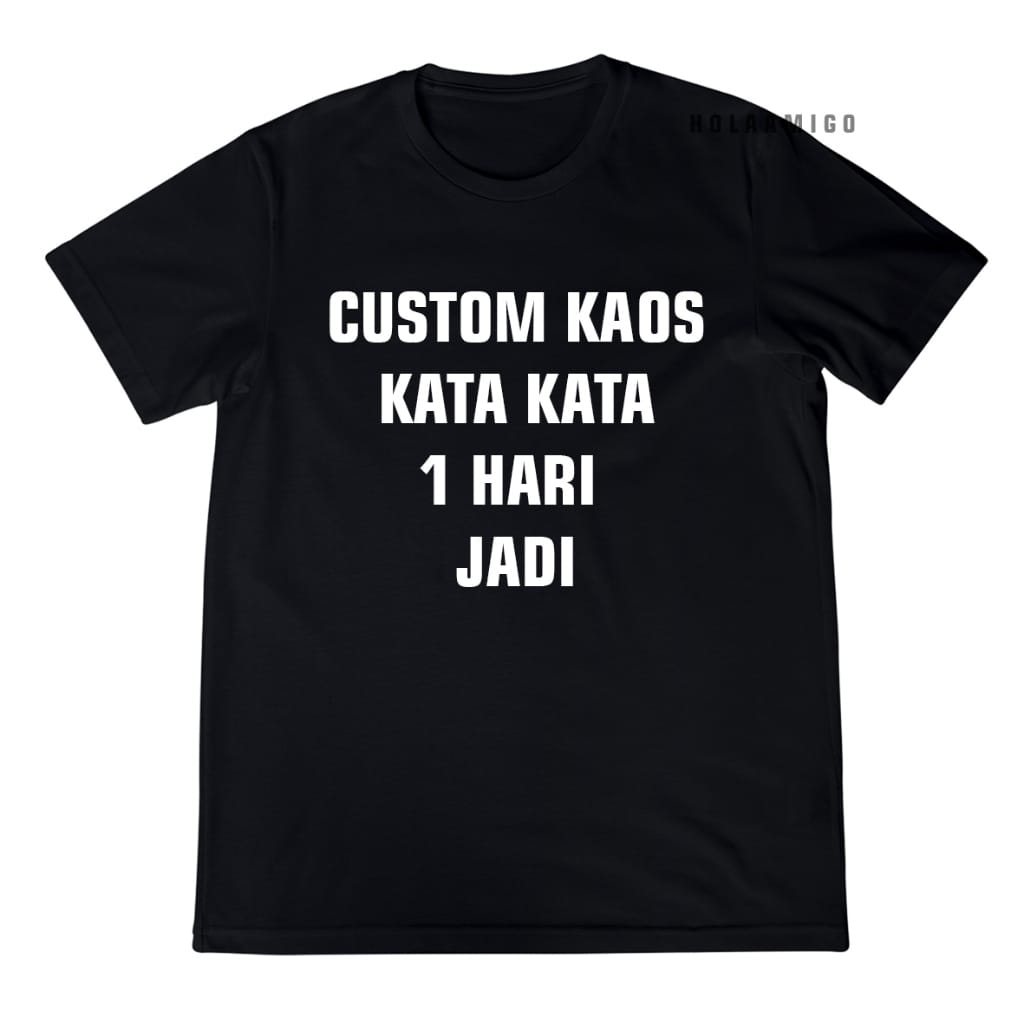 Custom Baju Kaos Kata Kata Satuan Nama Tulisan &amp; Sindiran Desain Suka Suka