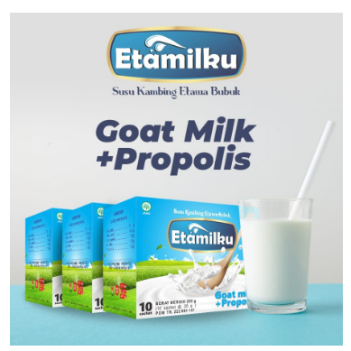 

ETAMILKU Susu Kambing Etawa Bubuk Goatmilk Propolis Asli BPOM Original