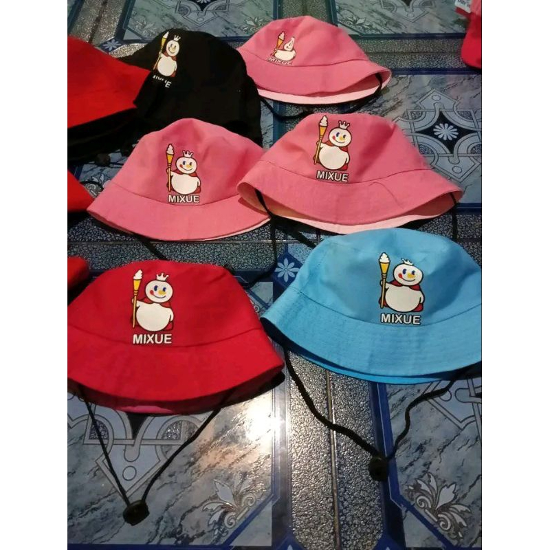 Topi anak MIXUE Topi bucket anak mixue Topi bucket anak perempuan Topi Anak Laki Laki