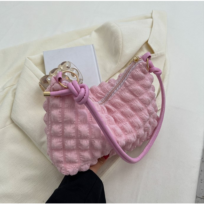 CLOUDY Shoulder bag Tas Selempang Jinjing Bahu Vintage Viral Stylish Cantik Terlaris Bunga Sling bag Lucu Motif Awan Kotak Timbul korea Wanita Remaja Fashion kuliah  Sekolah OOTD Kondangan Import Cute Korean Style Aesthetic Chikoisme