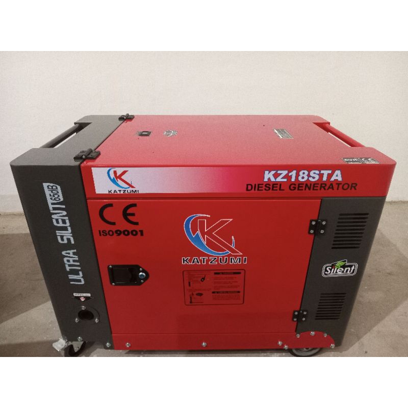 Genset Silent Diesel 15 KVA Katzumi KZ18STA 1phase Japan Tech