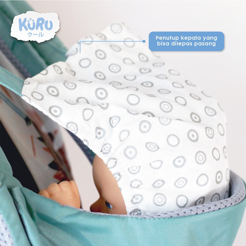 Kuru Hipseat Baby Premium Baby Carrier Gendongan Bayi Hip Seat Ergonomis Traveling