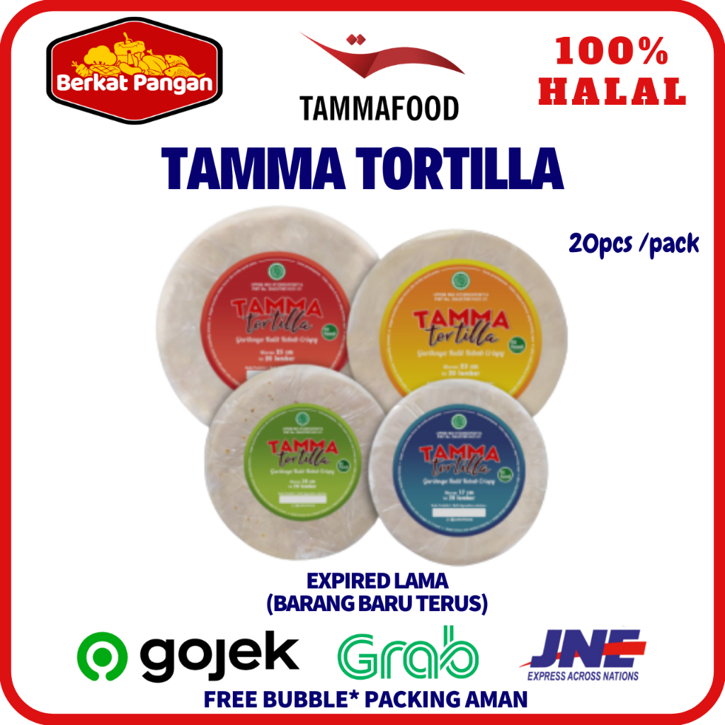 

Tamma Tortilla Besar Sedang Mini Isi 20 Pcs Kulit Kebab