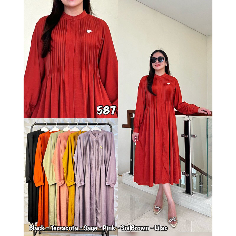 Tunik Dress midi hijab friendly / Tunik Jumbo / Midi Dress Jumbo