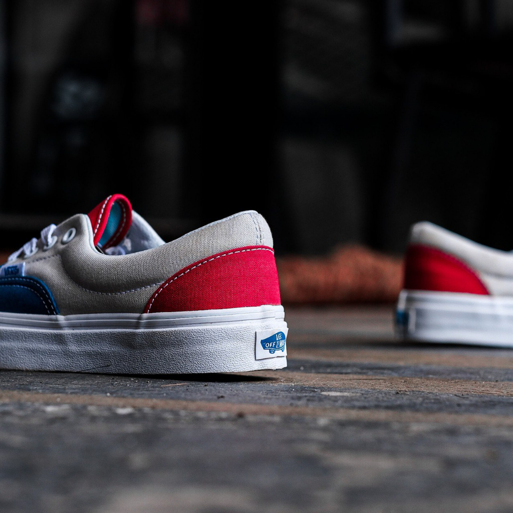 VANS ERA 1966 BLUE GREY RED ORIGINAL 100%