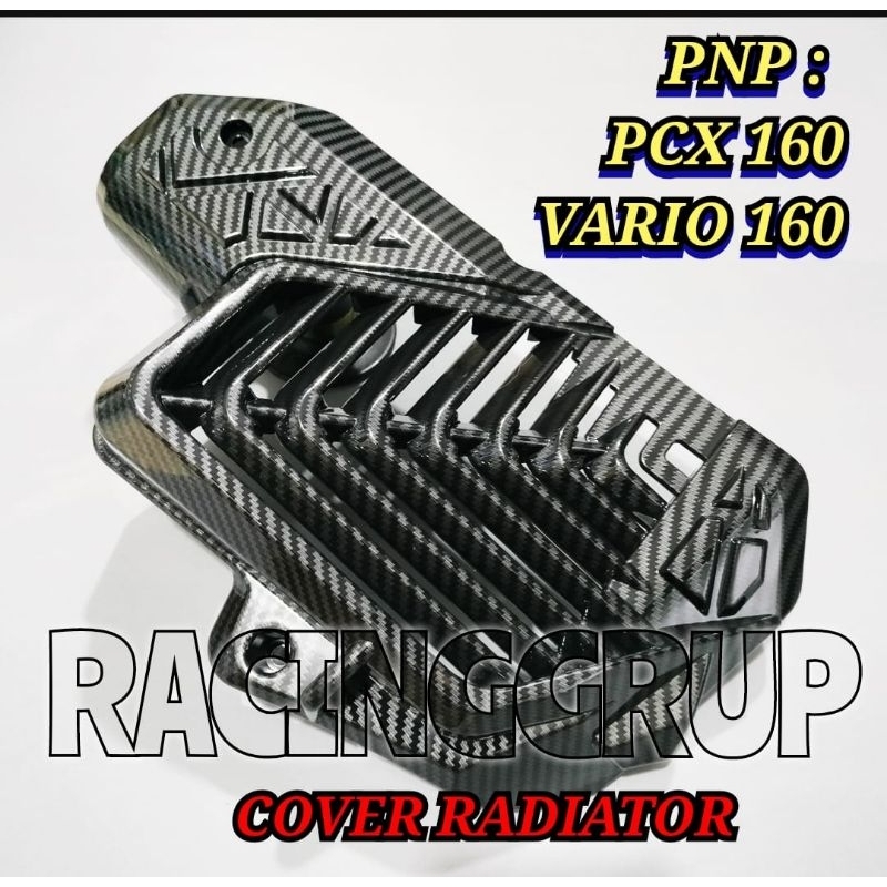 tutup radiator pcx 160 new Vario 160 new carbon kilat