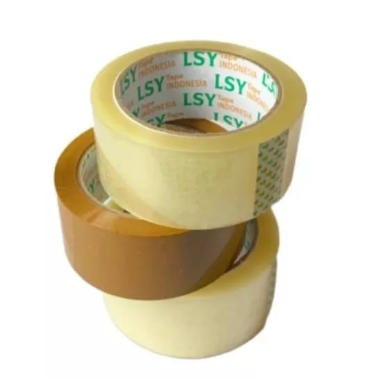 

dhio2 - Lakban Bening-Coklat Berkwalitas LSY Tape 45 mm x 100 Yard (CHO )