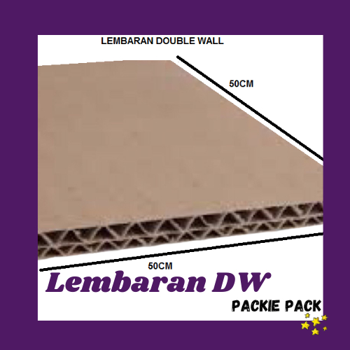 

KARDUS LEMBARAN KARTON DOUBLE WALL 50x50cm (Pembelian min 5pcs)