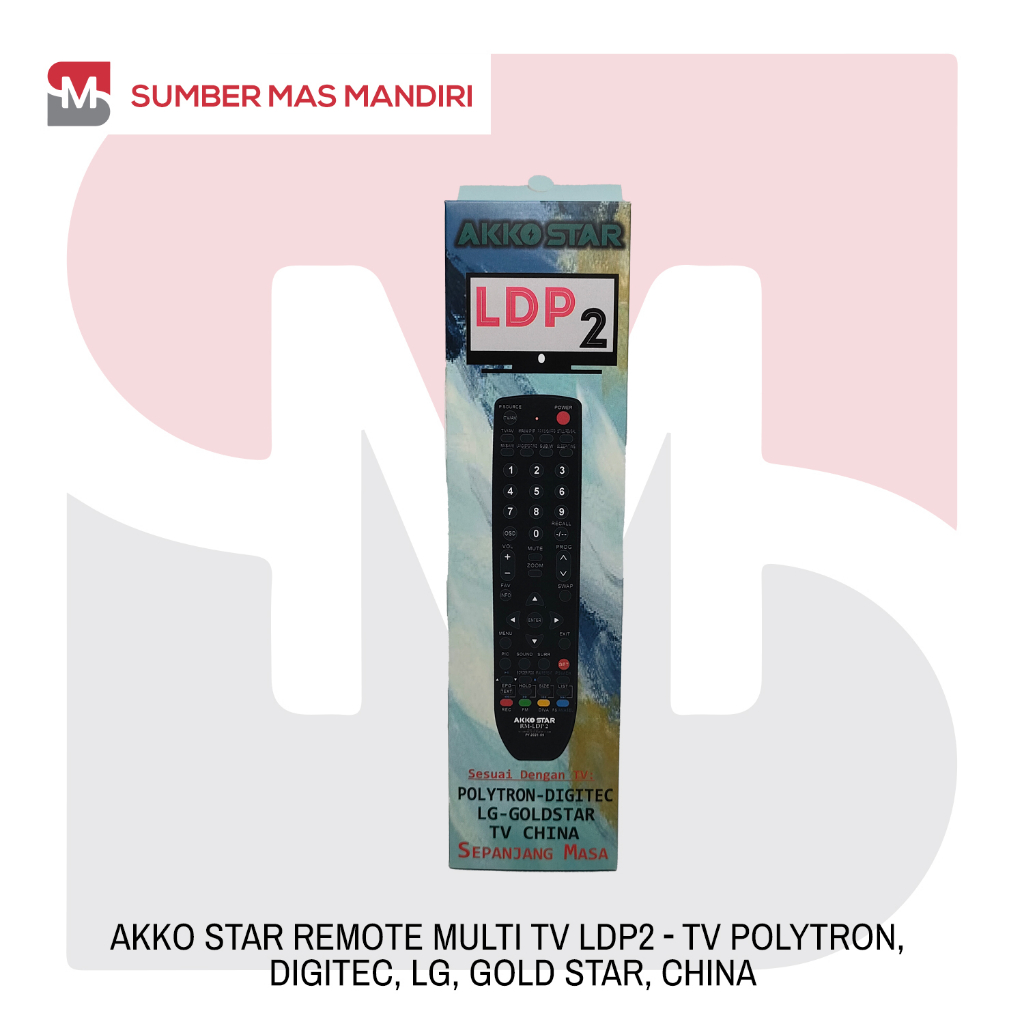 REMOTE TV AKKO STAR LDP / REMOT UNIVERSAL MULTI FUNGSI AKKO STAR LDP