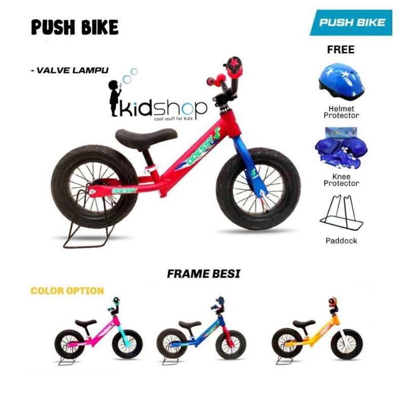 [KID] PROMO MURAH Push Bike / Balance Bike / Sepeda Keseimbangan Ban Pompa ANGIN /BMX 12 Inch (Tanpa