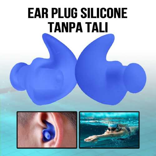 Earplug Ear Plug Sumpelan Penyumbat Pelindung Telinga Kuping Tidur Renang Olahraga Outdoor Anti Air Bukan Speeds Sepasang 2Pcs