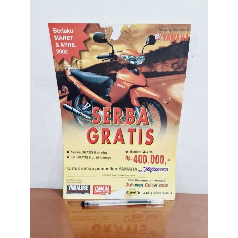Brosur promosi Motor YAMAHA