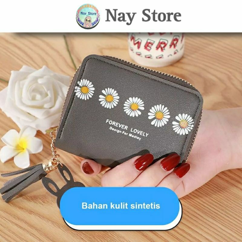 DOMPET WANITA MOTIF BUNGA DAISY | DOMPET KOIN