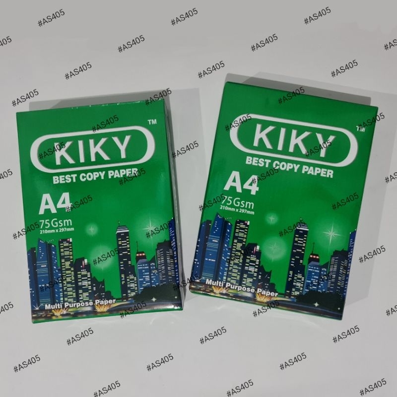 

Kertas HVS MURAH / PRINT / FOTOCOPY KIKY A4 75 GSM (1 RIM)
