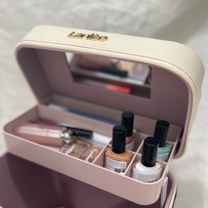 MB-B2261 Kotak kosmetik / Tempat Make Up / Beauty Case/1 Tingkat Baby 22.5x17.5x23.5cm