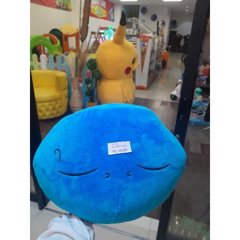 Bantal slime warna biru
