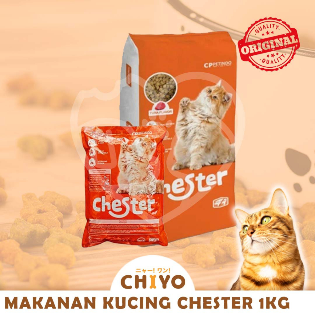 CHESTER CAT FOOD 1KG - MAKANAN KUCING REPACK