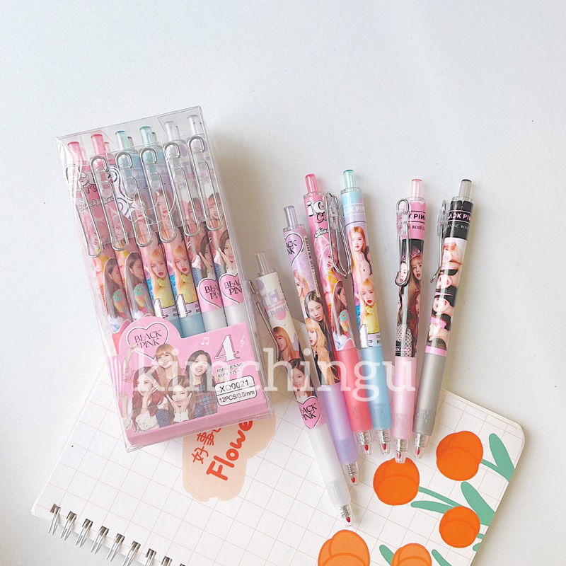 

1PCS Pulpen BTS BLACKPINK BT21 Bolpoin Alat Tulis Kimchingu Korea