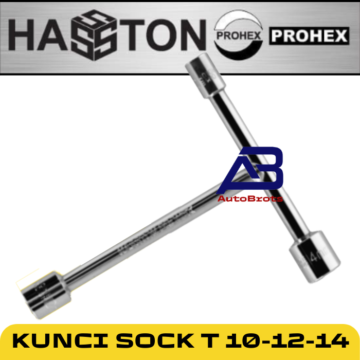 HASSTON Kunci Sock T 10-12-14 / Kunci Y-Type 3 Way Model T 10x12x14