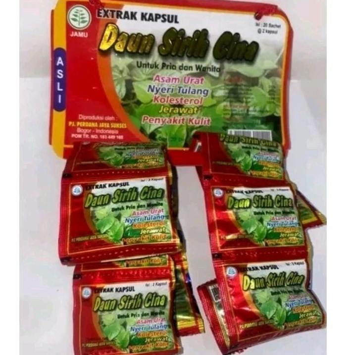 Daun Sirih Cina , Kapsul DaunSirihChina untuk asam urat