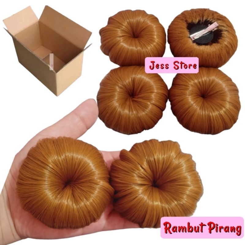 1Buah Korea Fun Bun / Jepit Rambut Palsu Anak Bayi / Jepit Cepol Sanggul Anak