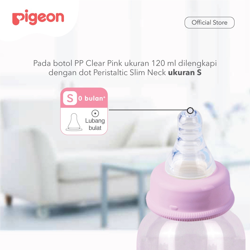 PIGEON Botol Flexible PP RP Clear  (Tersedia varian warna dan ukuran)