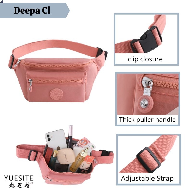 YUESITE DEEPA TAS PINGGANG WANITA PRIA WAISTBAG IMPORT ANTI AIR