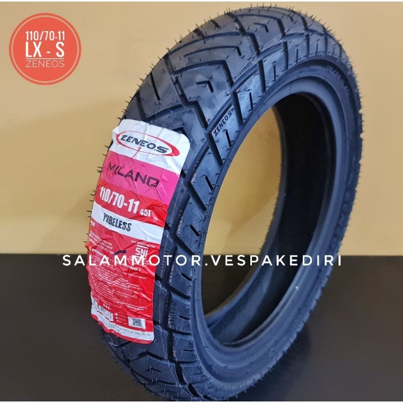 Ban luar Vespa LX S zeneos milano 110 / 70 - 11 vespa matic Lx S Lxv