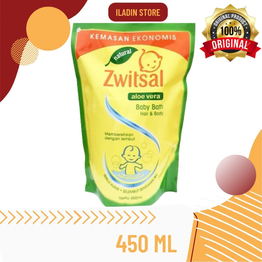 Zwitsal Baby Sabun Mandi Cair Hair and body 450Ml - Sabun Bayi