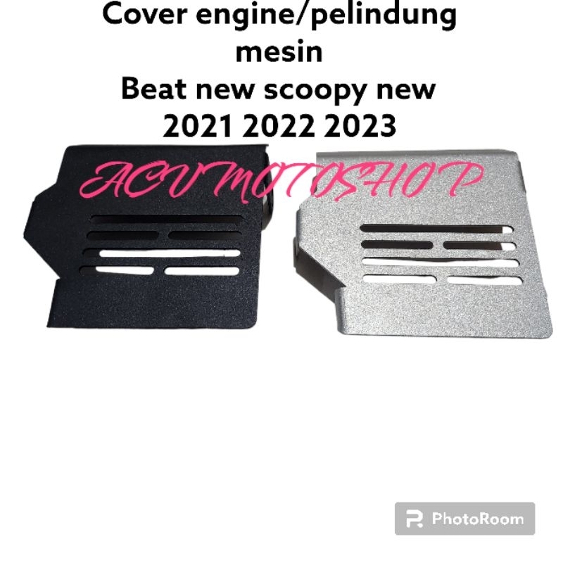 COVER ENGINE PELINDUNG MESIN BEAT SCOOPY 2021 2022 2023 BAHAN TEBAL 2MM PEMASANGAN PLUG N PLAY
