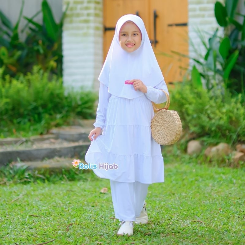 GAMIS MANASIK /GAMIS PUTIH/GAMIS ANAK PEREMPUAN