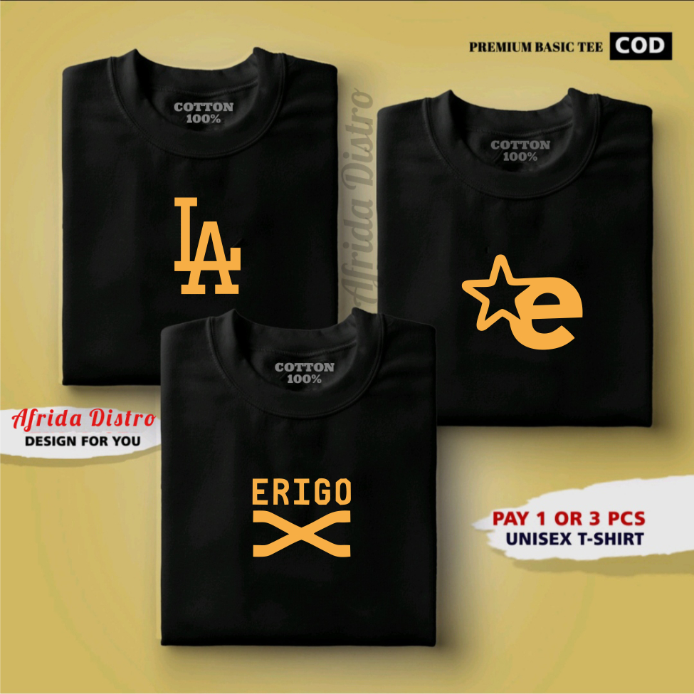 BUY 1 OR 3 PCS ( PROMO COD ) AFRIDA DISTRO - Kaos Distro100% Catoon Combed 30s Tebal - Baju Pria Wan