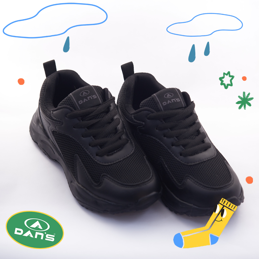 Dans Argenta Sepatu Sneakers Anak Perempuan - All Black