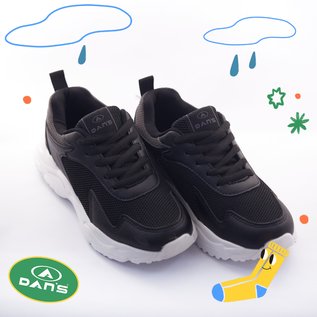 Dans Argenta Sepatu Sneakers Anak Perempuan - Black