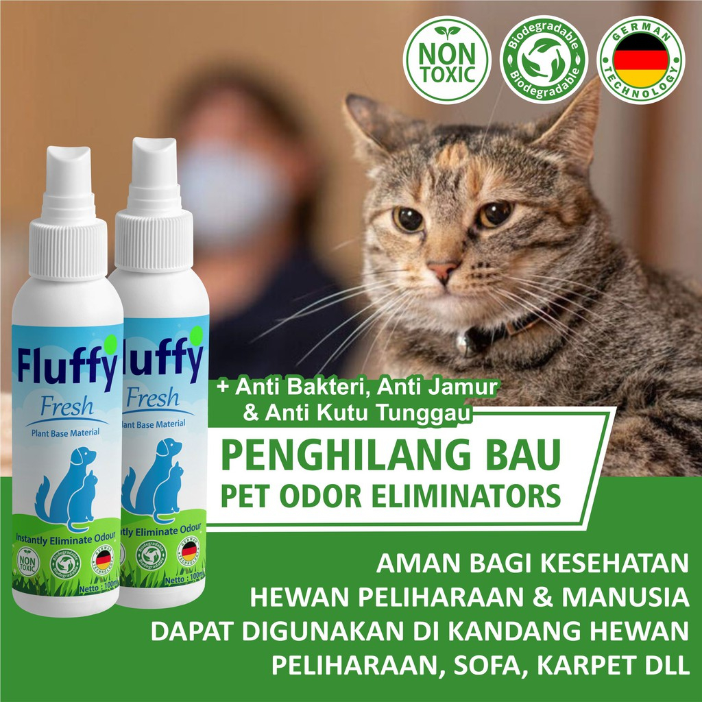 Fluffy Fresh Penghilang Bau Pesing Pada Ruangan yang ada Anabul - Odor Eliminator