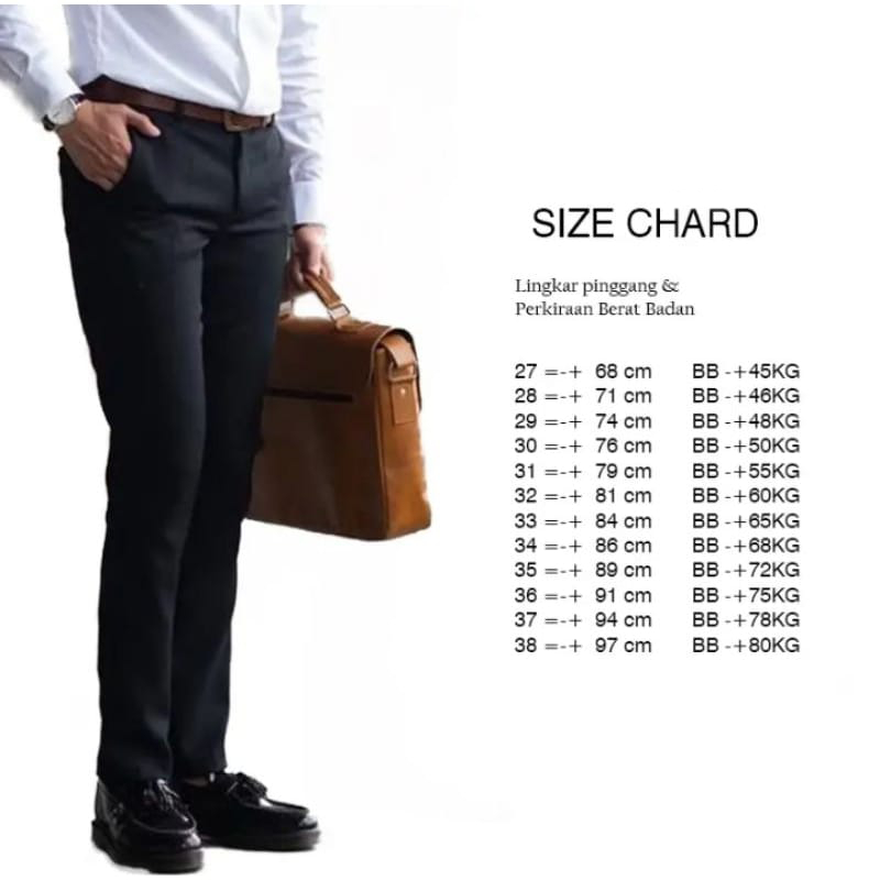 CELANA KANTOR FORMAL PRIA SLIMFIT BAHAN DASAR KAIN WOLL KUALITAS PREMIUM ANKLEPANTS