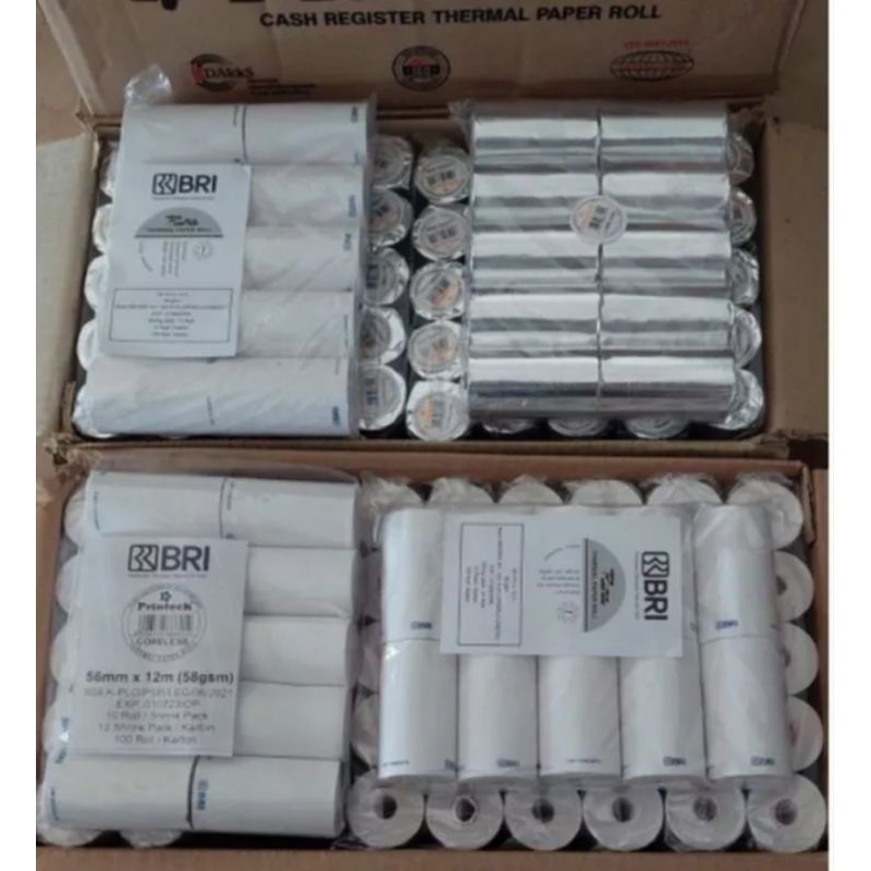 

Kertas Thernal 57x56x30 Logo BRI Printer Bloototh / Kertas EDC BRI
