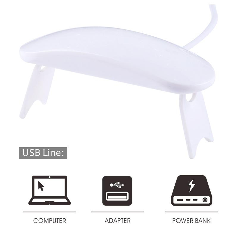 Pengering Kutek Kuku UV LED Lamp Nail Dryer Polish Art USB 6W - SUNM6