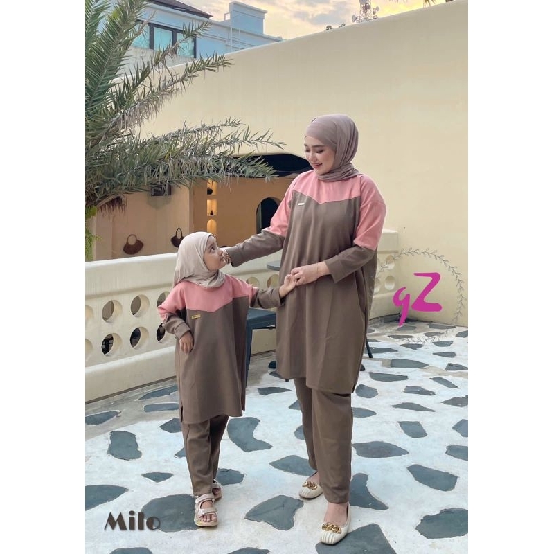 Setelan celana/Setcel/Oneset Knit couple ibu dan anak ORI By Gwenza