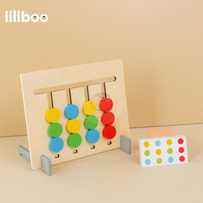 Mainan Edukasi Anak Montessori Kayu Puzzle Logic Game
