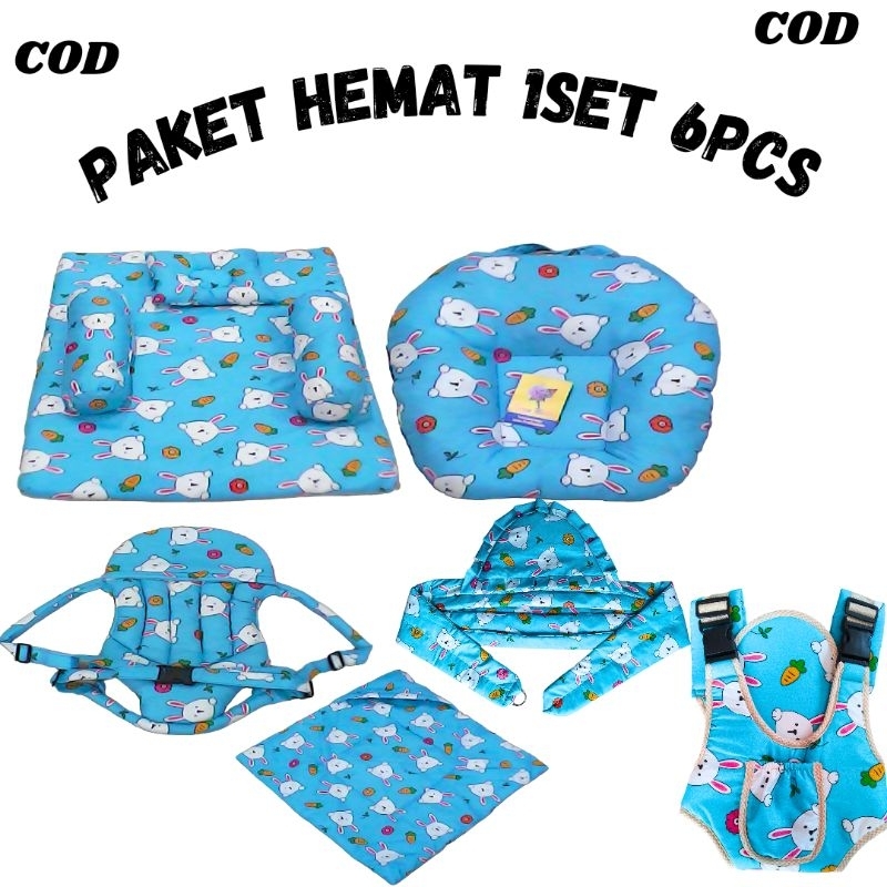 Kasur matras sett / sofa baby / selimbut baby/ gendongan samping/ gendingan depan ransel/ kasur sett  5 in 1 - 6 in 1 / paket hemat