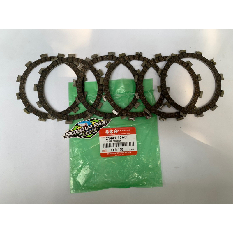 KAMPAS KOPLING  PLAT KLOS SET SUZUKI RGR TXR 150 ASLI SGP