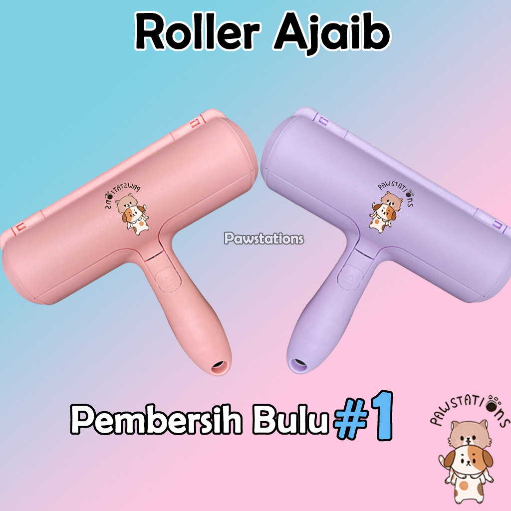 Pawstations Roller Ajaib Pembersih Bulu Kucing