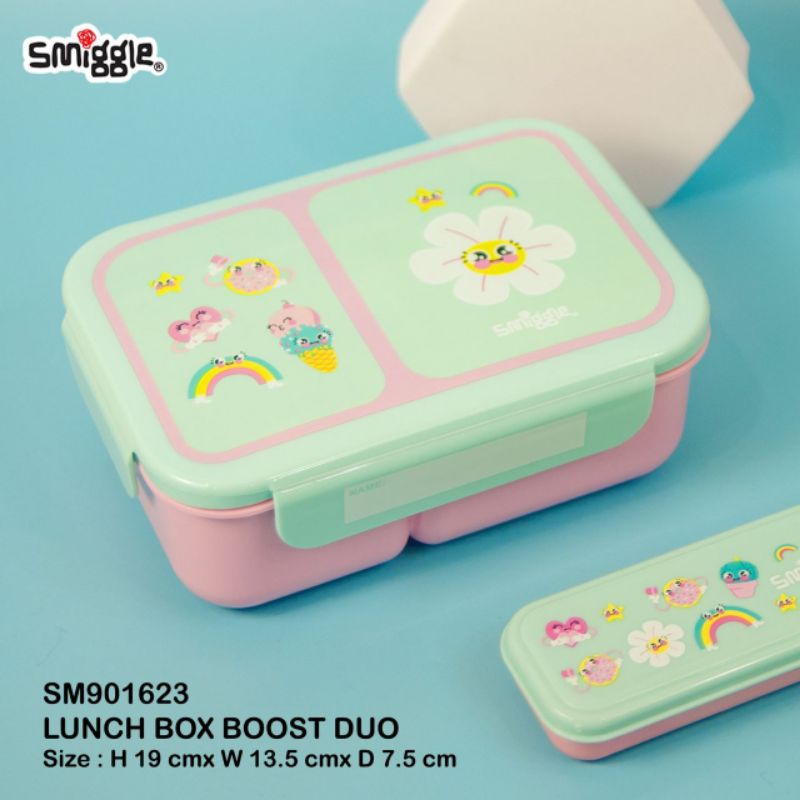 Lunchbox smiggle 2sekat 1000ml/kotak makan smiggle