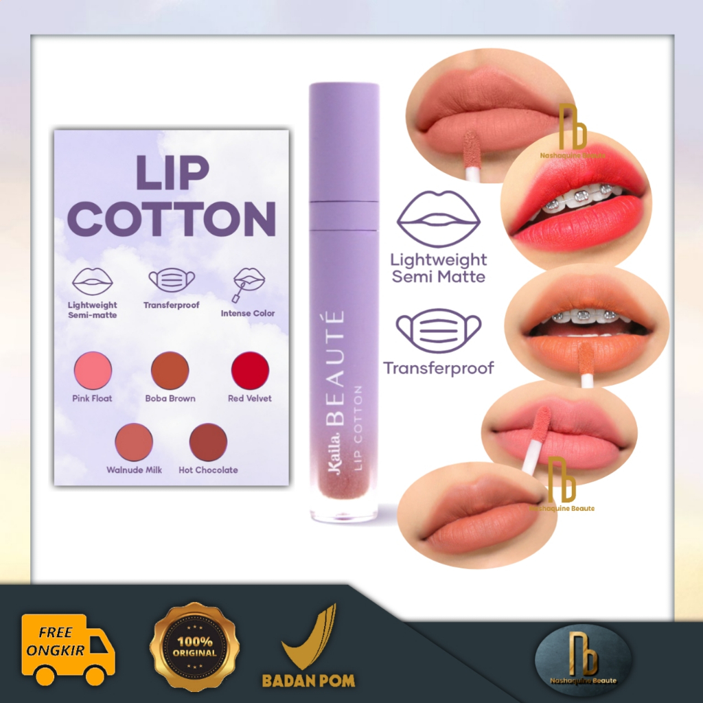 KAILA Beaute Lip Cotton - Lip Cream Transferproof 3.8gr