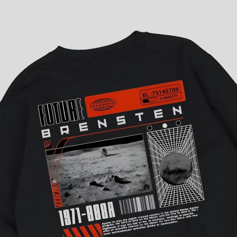 Brensten - Sweater Plane Crewneck Dewasa Unisex  M-XXL SweaterTshirt Cotton Fleace High Quality Sweater Lokal Pride Crewneck Hitam Model keren