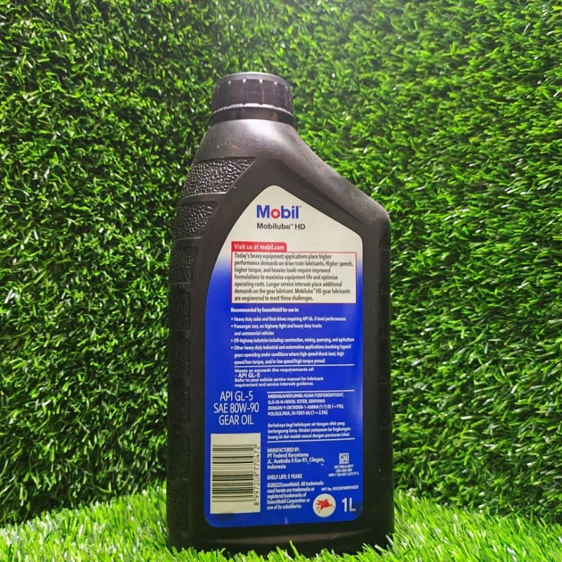 MOBIL MOBILUBE HD 80W90 80W-90 API GL-5 1 LITER