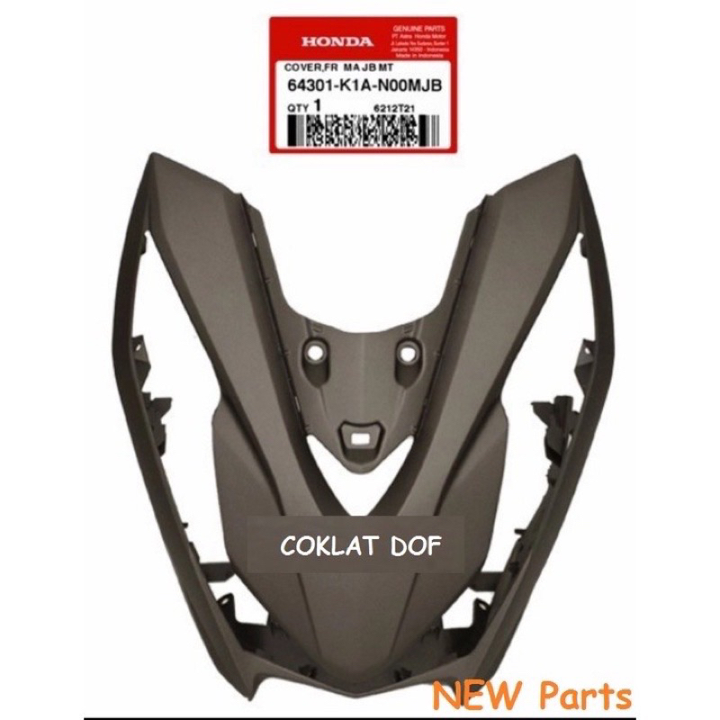 tameng lampu beat led beat deluxe beat street led original brown matte coklat dof